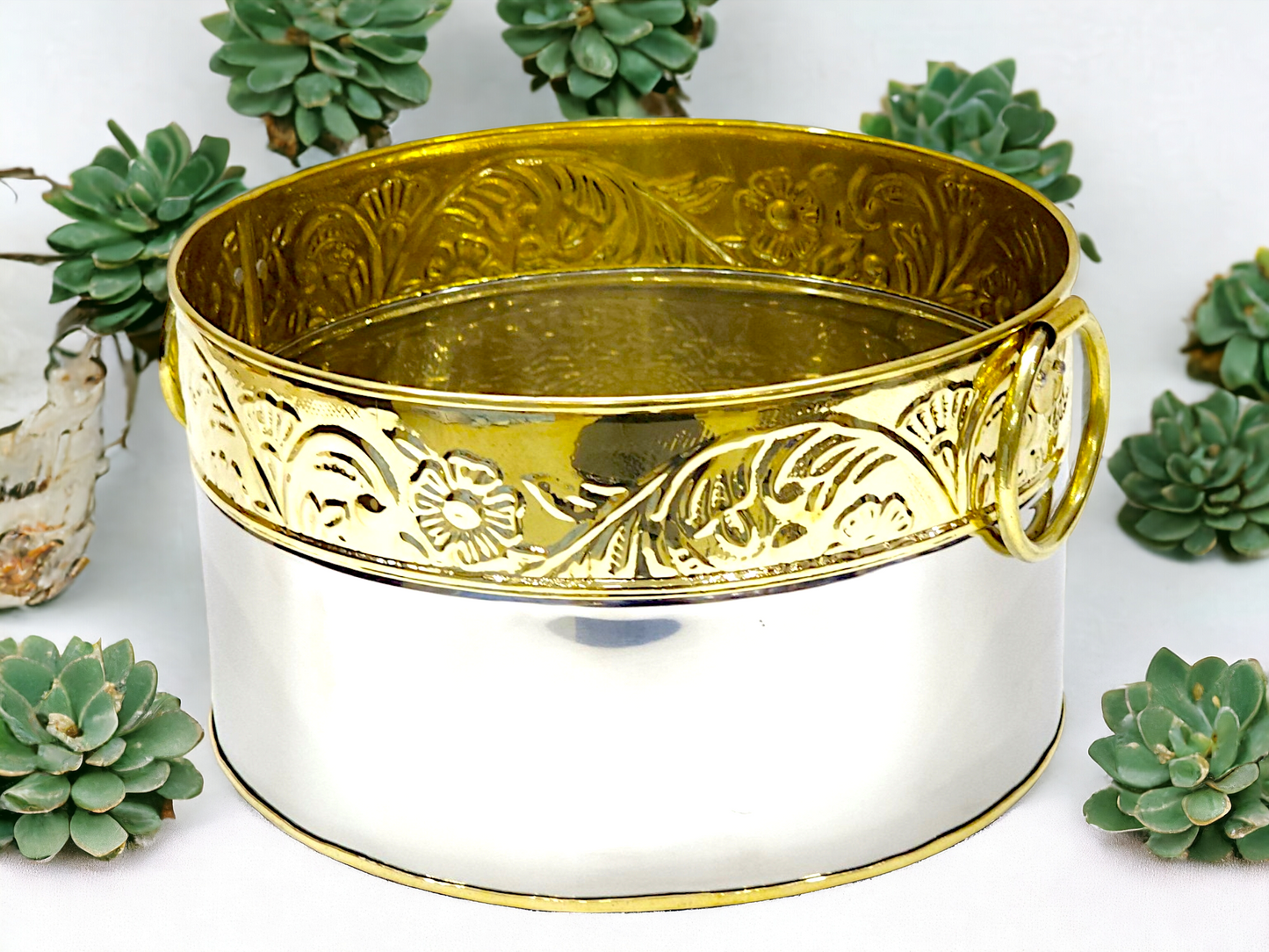 Brass & Iron Elysian Blossom Tub