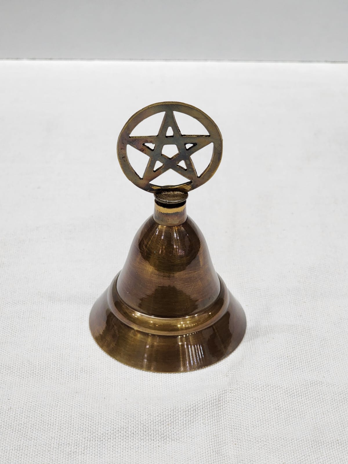 Pentagram Resonance Antique Brass Bell