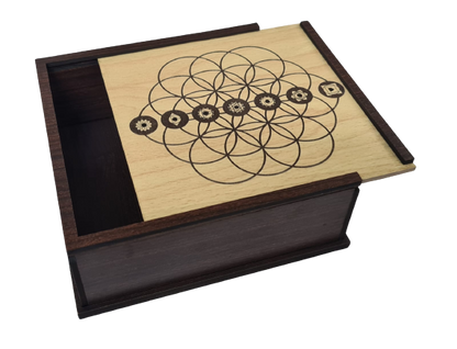 Chakra Harmony Seed of Life Wooden Treasure Box